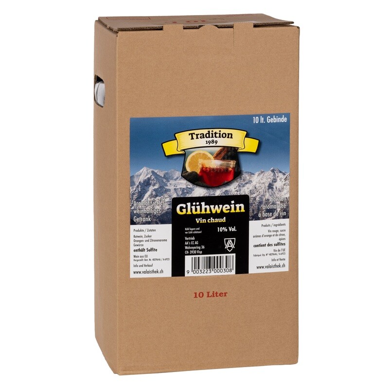 Glühwein Tradition 1989 Rot 10 Liter