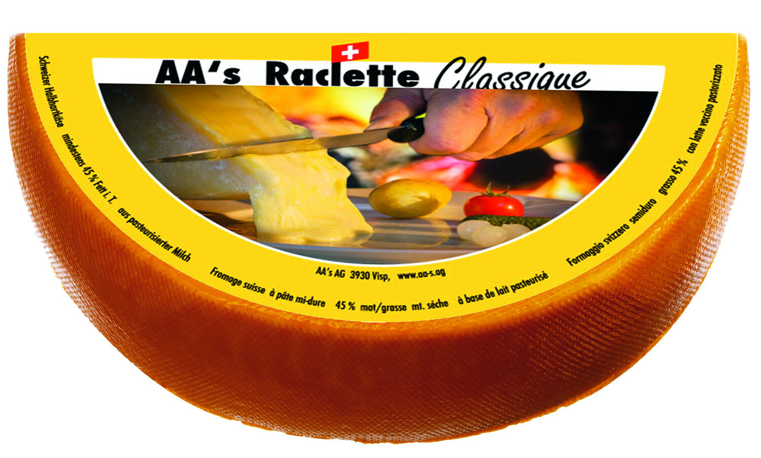 AA's Raclette Classic CH ca. 2.6kg - 1/2 RUND