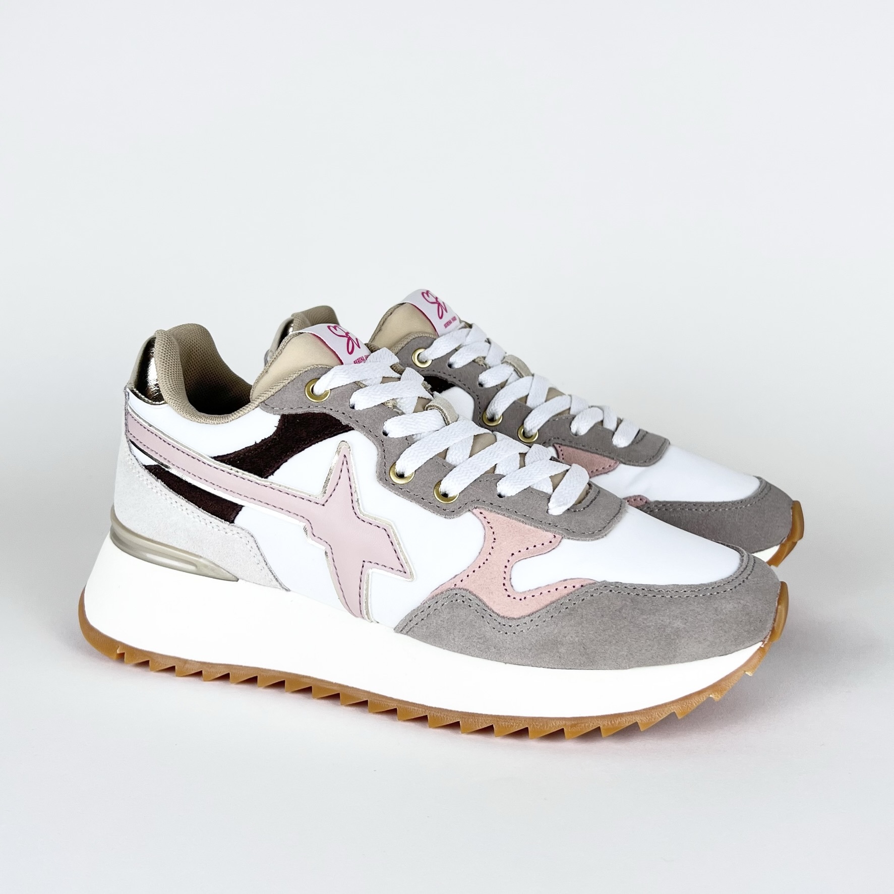 Sneakers Donna Extr4 Tortora - Tomaia In Tessuto E Suede, Suola Ammortizzata, Perfette Per Tutto Il Giorno