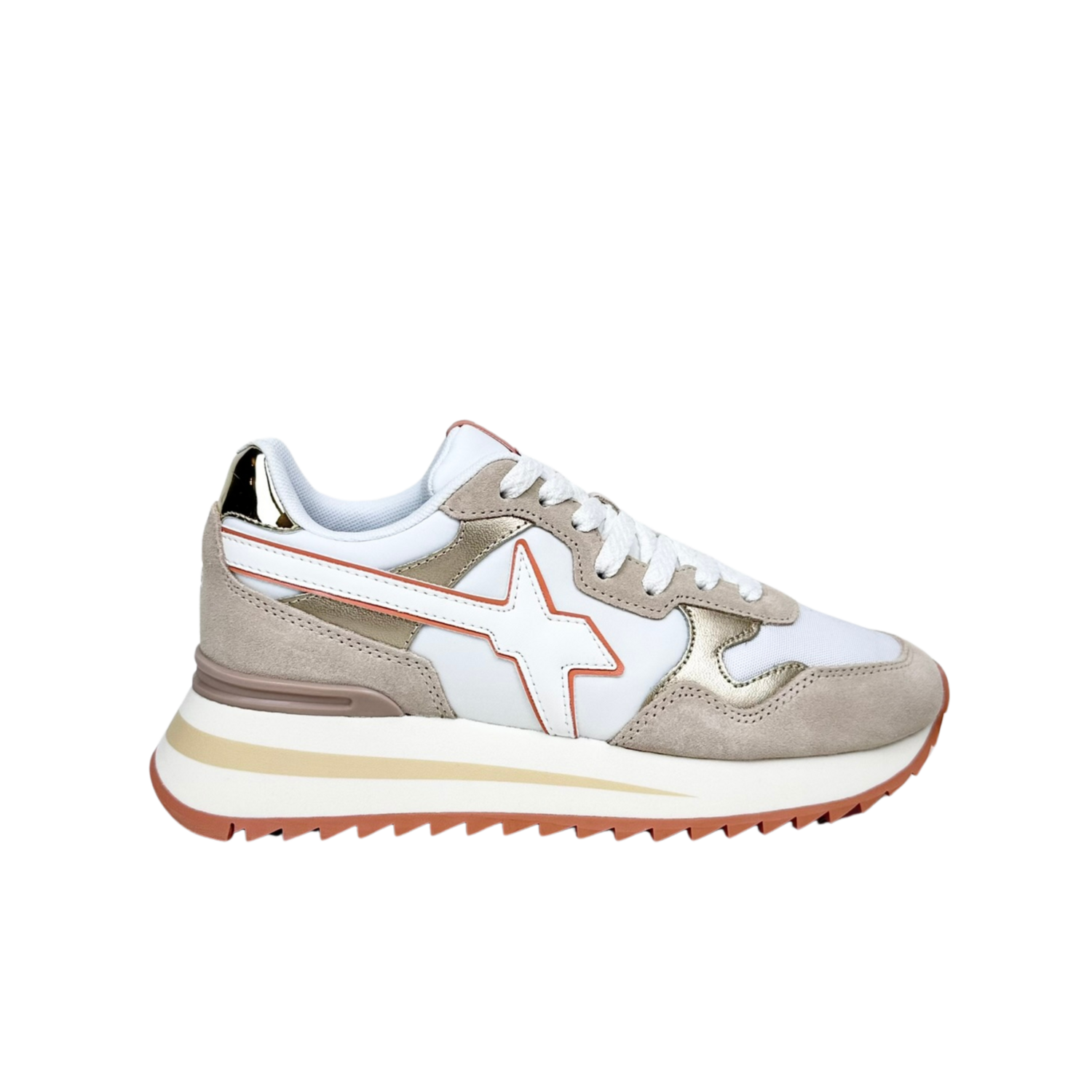 W6yz Wizz Yak W Beige Bianco Sneakers Donna