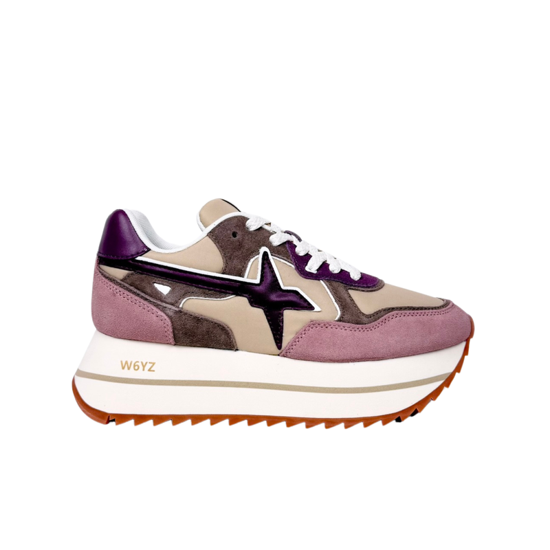 W6yz Wizz Deva W Rosa Viola Tortora Sneakers Donna