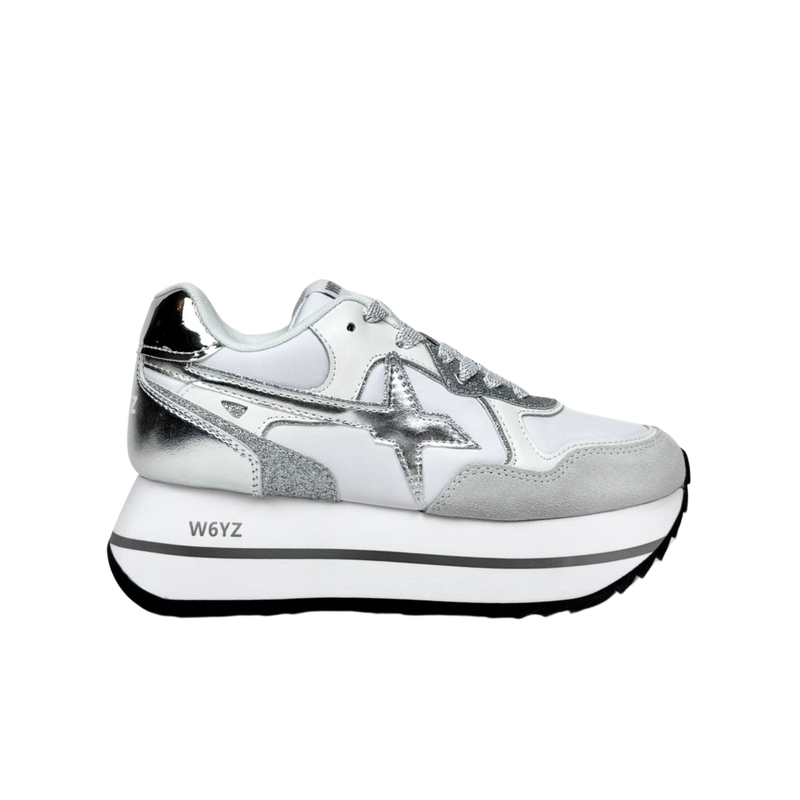 W6yz Wizz Deva Bianco Argento Sneakers Donna Platform