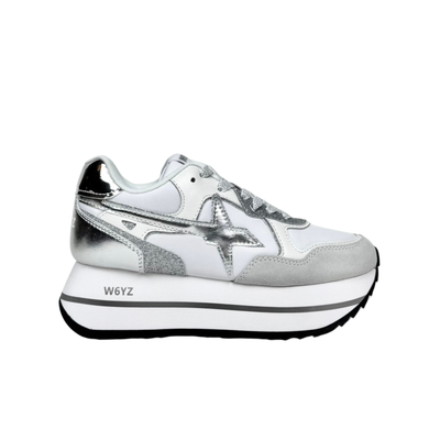 W6yz Wizz Deva Bianco Argento Sneakers Donna Platform