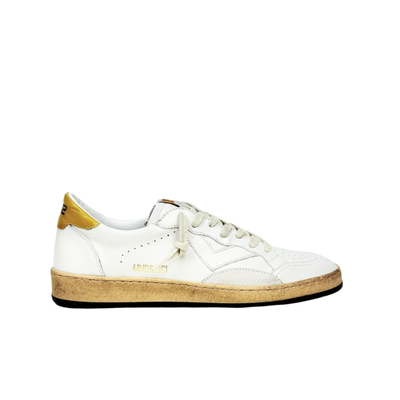 4B12 Play New Bianco Giallo Sneakers Uomo