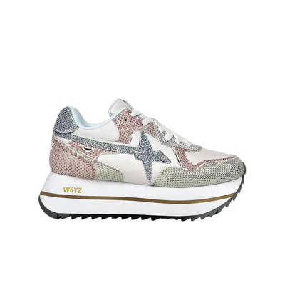 W6yz Wizz Deva Bianco Rosa Sneakers Donna Platform