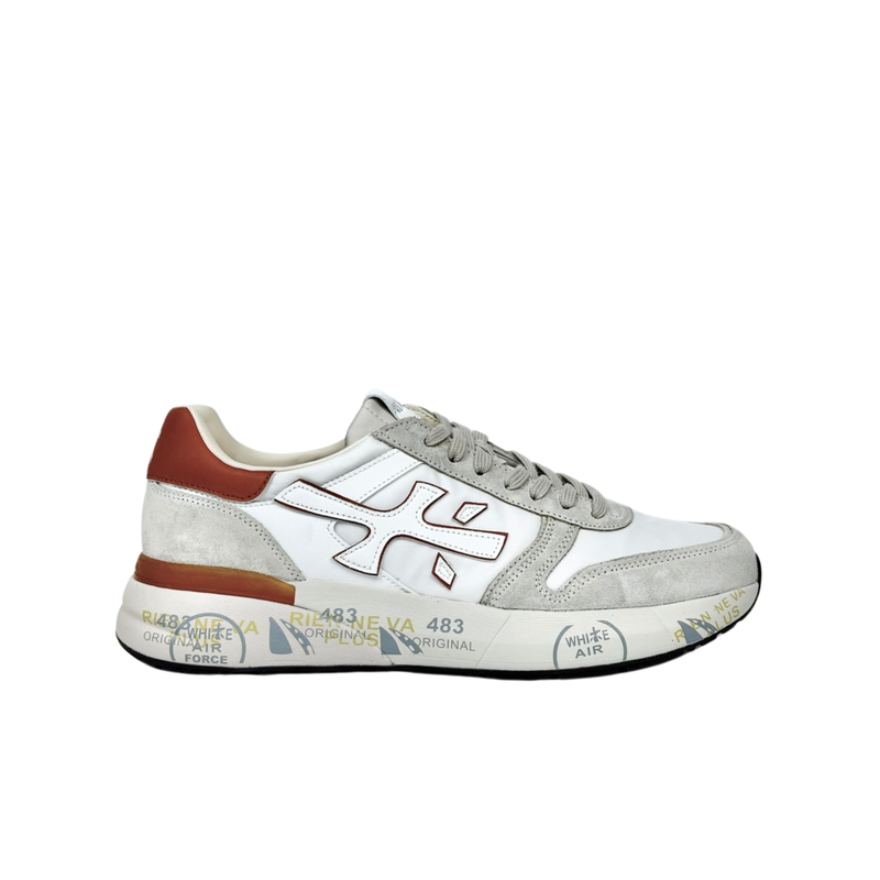 Premiata Mick 7208 Bianca Cuoio Sneakers Uomo