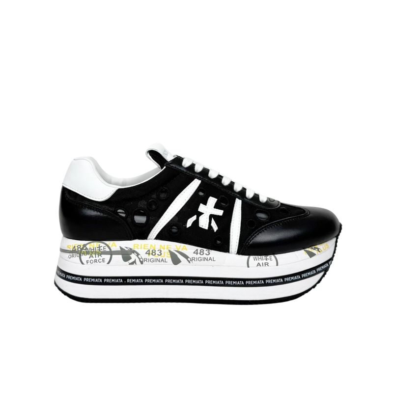 Premiata Beth 7380 Nera Sneakers Donna Platform