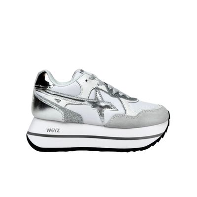W6yz Wizz Deva Bianco Argento Sneakers Donna Platform