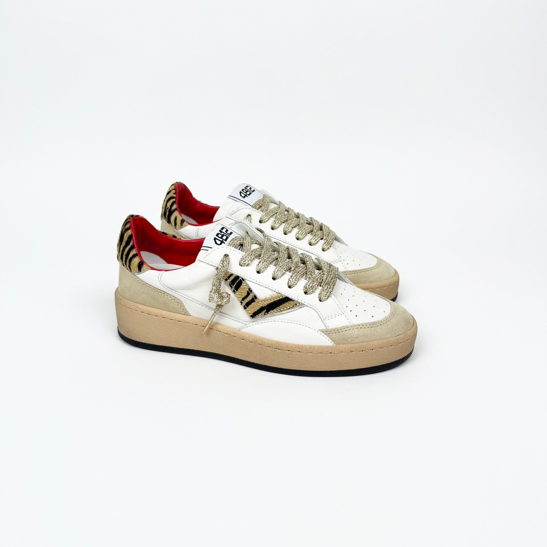 4B12 Play New Bianco Leo Sneakers Donna