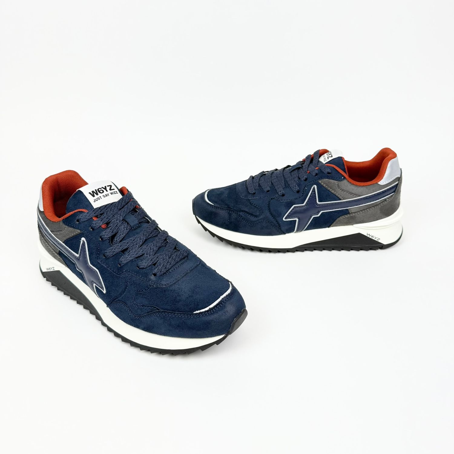 W6YZ Sneakers uomo in camoscio Breeze M Antracite - Manzara shop