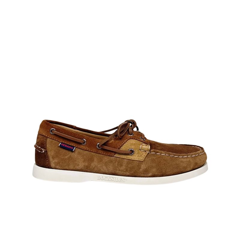 Sebago Docksides Rossisland Jib Shadow Cognac Scarpa da Barca - Vela Uomo