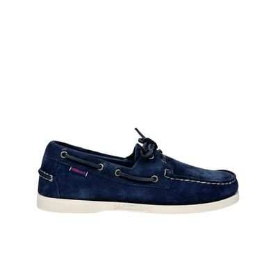 Sebago Docksides Portland Flesh Out Blu Scarpa da Barca - Vela Uomo