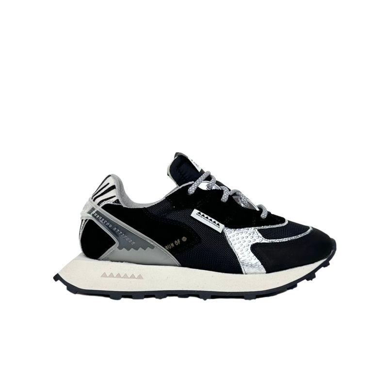 Run Of Dark Zeb W Nero Argento Sneakers Donna