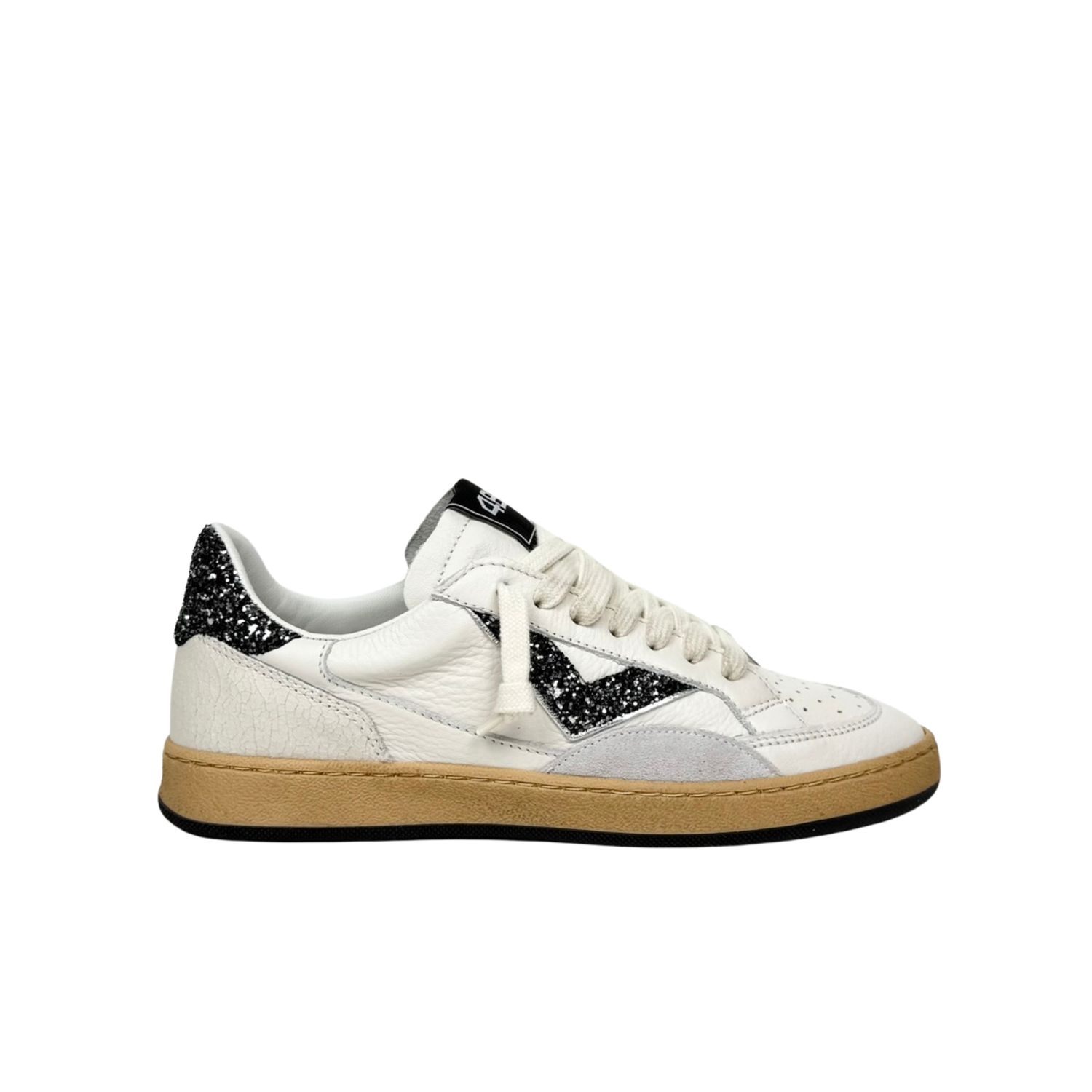 4B12 Play New Bianco Nero Sneakers Donna 4B12 Play New Bianco Nero Sneakers Donna