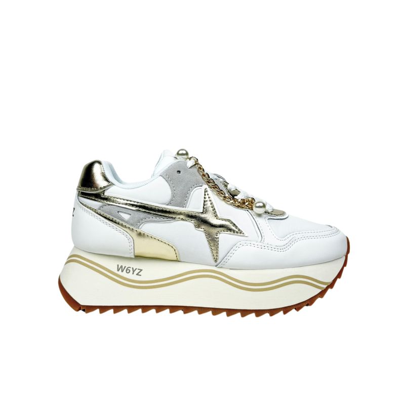 W6yz Wizz Deva W Bianco Oro Sneakers Donna