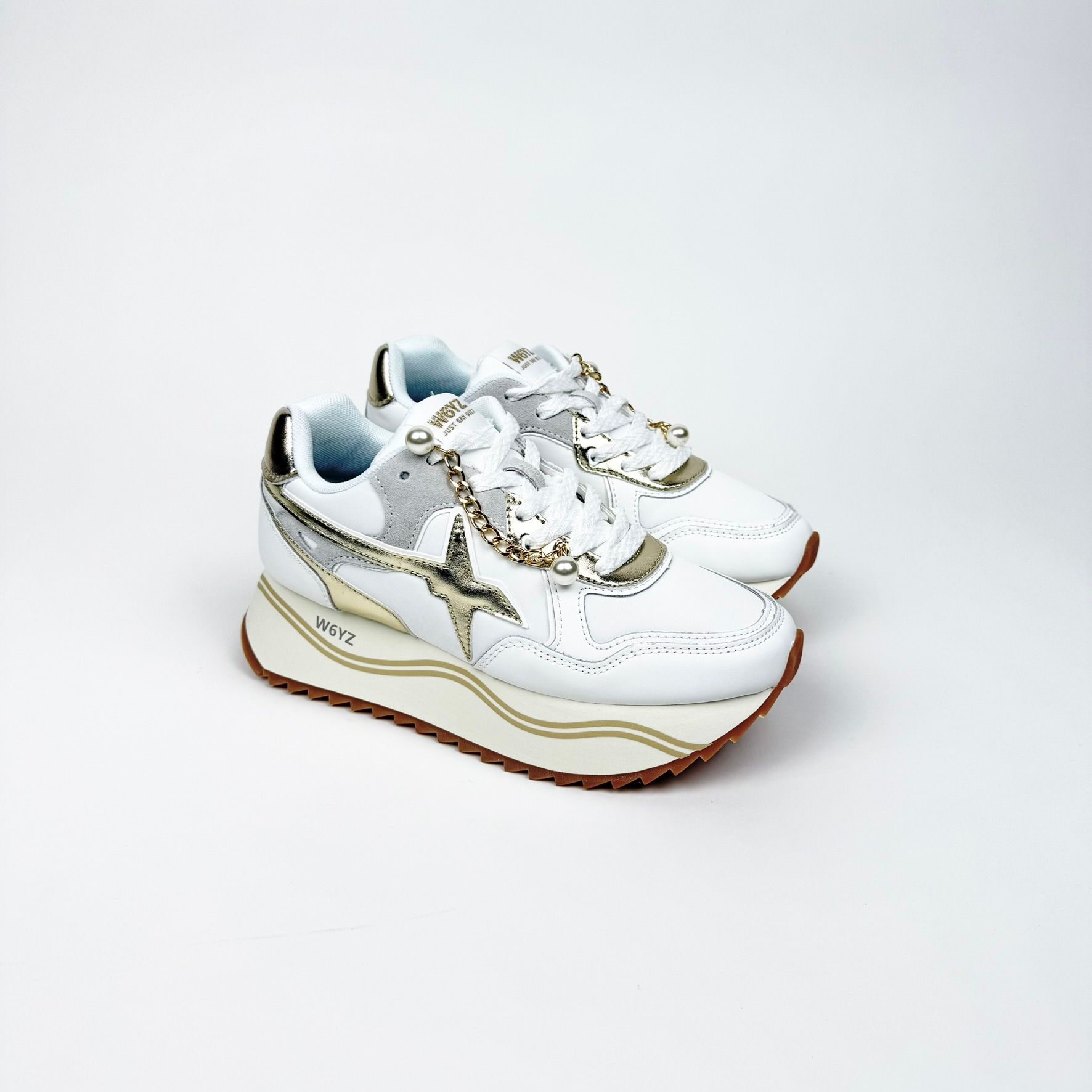 W6yz Wizz Deva W Bianco Oro Sneakers Donna
