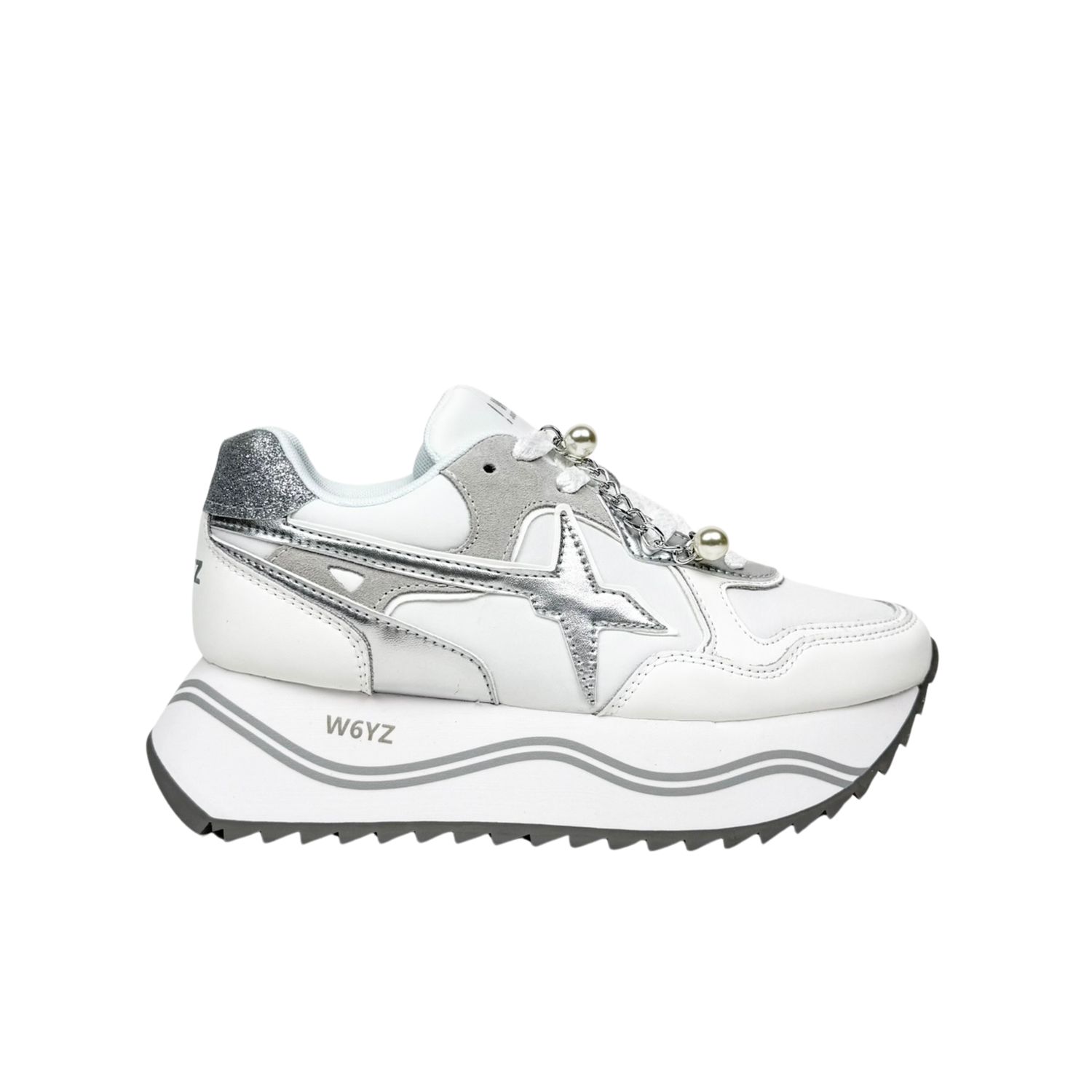 W6yz Wizz Deva W Bianco Argento Sneakers Donna