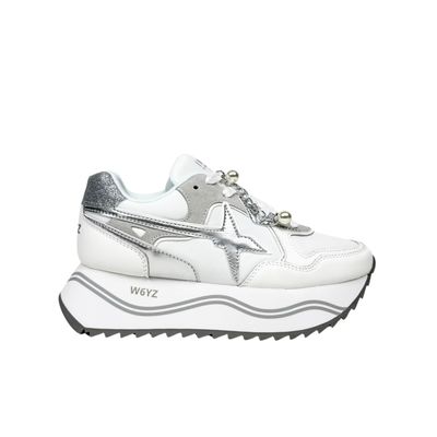 W6yz Wizz Deva W Bianco Argento Sneakers Donna