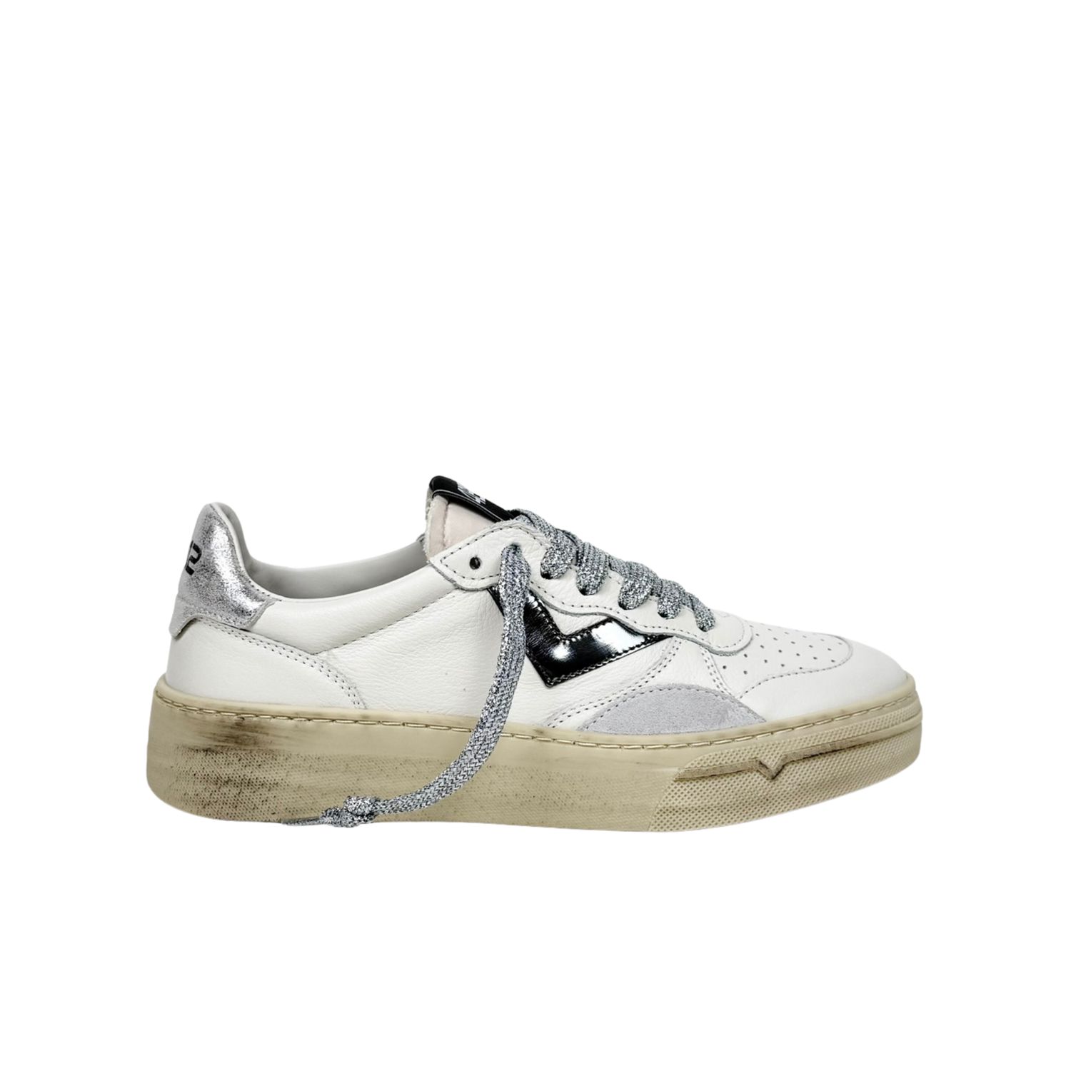 4B12 Hyper Bianco Argento Sneakers Donna