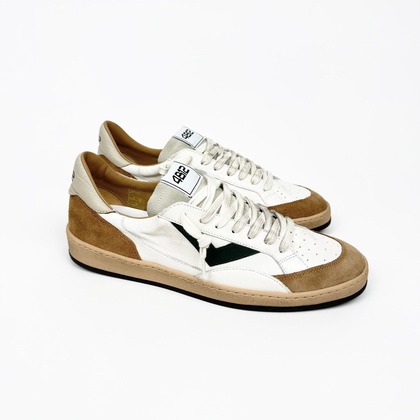 4B12 PlayNew Bianca Sabbia Verde Sneakers Uomo