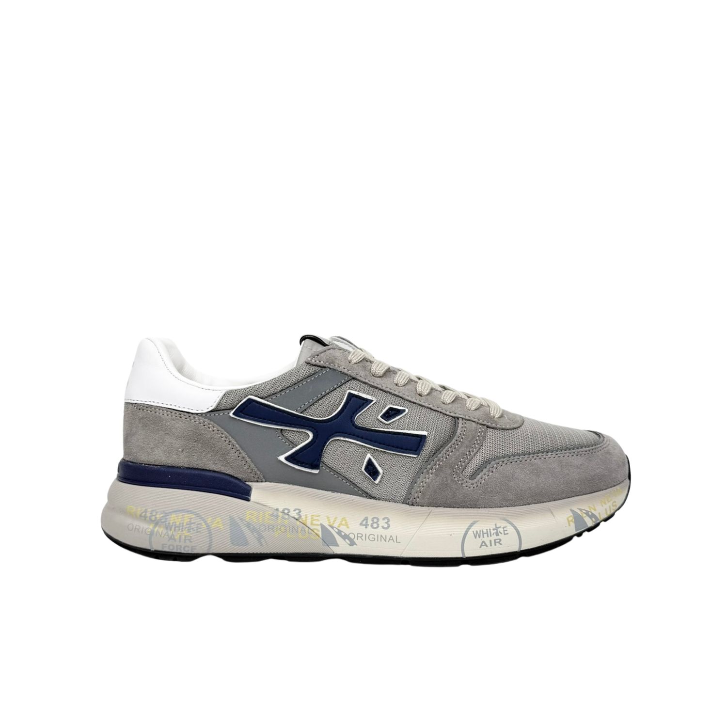 Premiata Mick 8001 Grigia Blu Sneakers Uomo