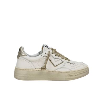 4B12 Hyper Bianca Oro Sneakers Donna 4B12 Hyper Bianca Oro Sneakers Donna