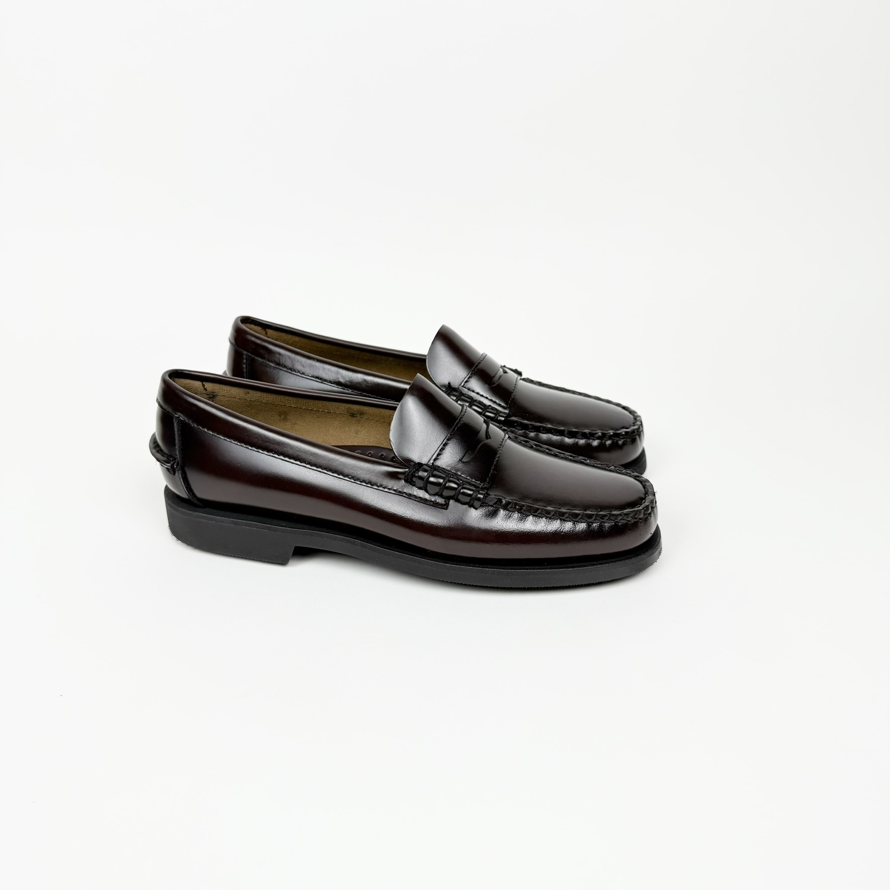 Sebago Mocassino Dan Po LT Brown Burgundy Donna