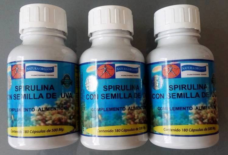 SPIRULINA CON SEMILLA DE UVA