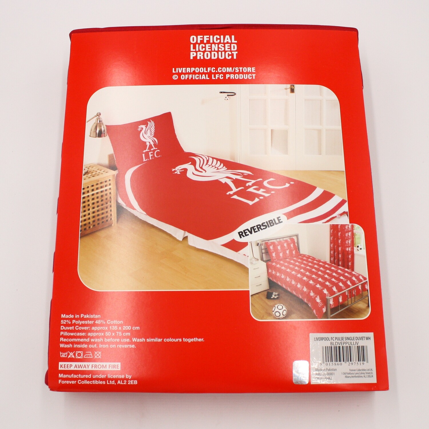 LFC Reversable Fade Double Duvet Set