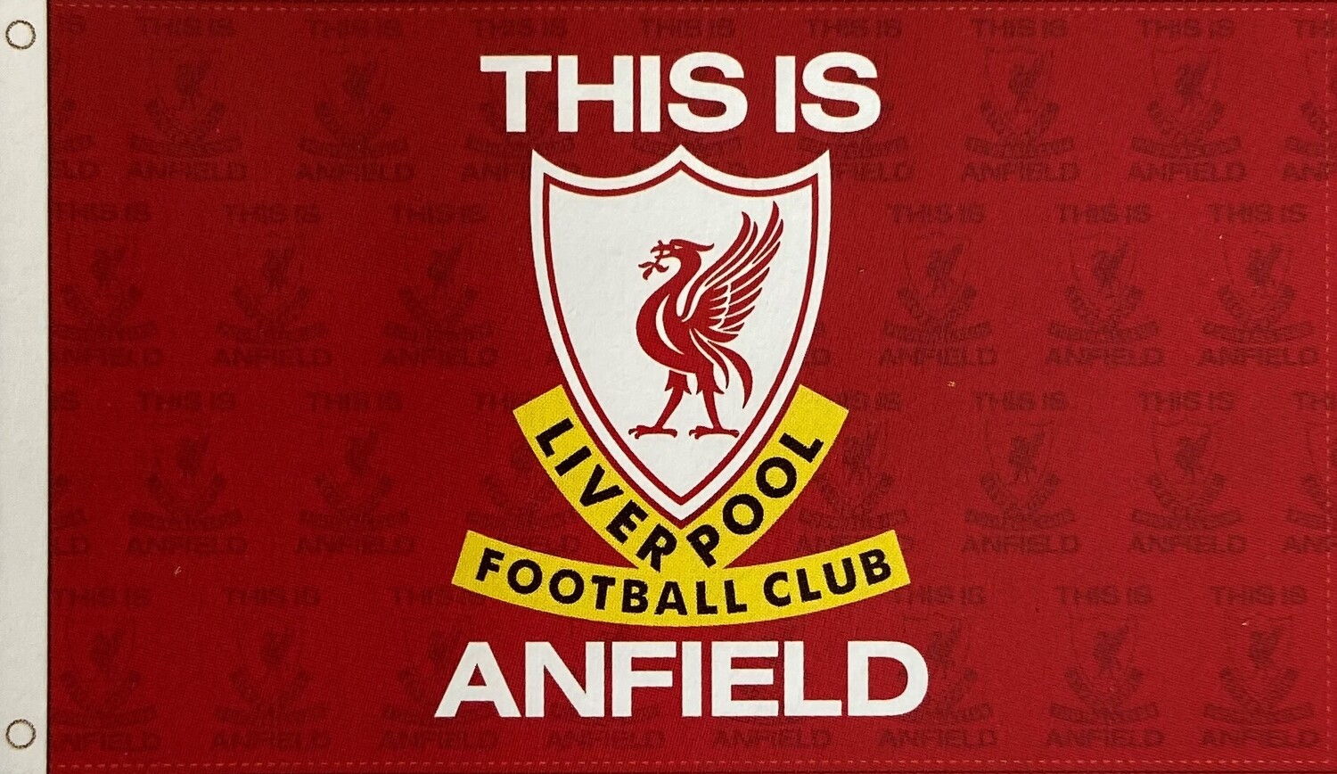 Liverpool FC Jumbo Flag 2 YNWA Full Crest (6x5)