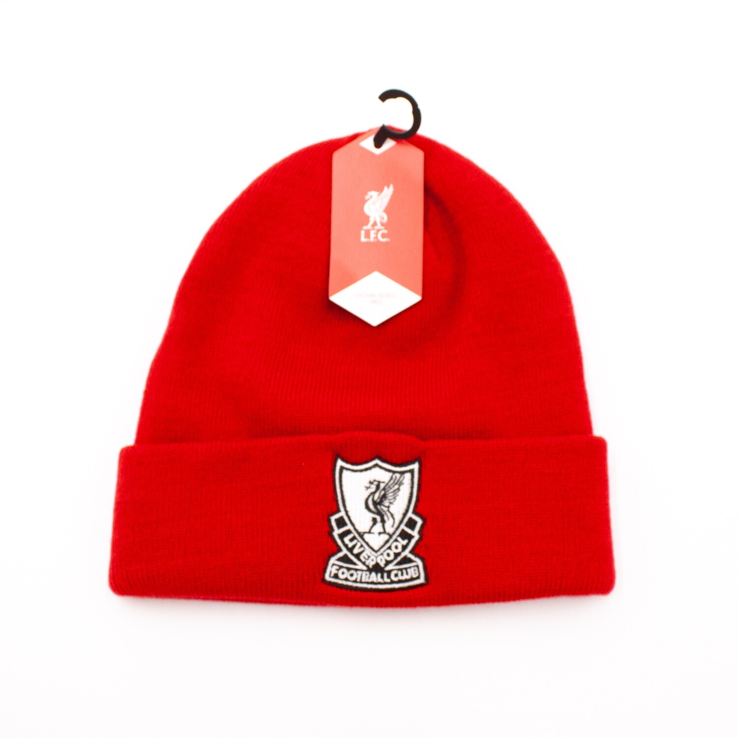 Liverpool FC Retro Cuff Bobble Hat, Size: Adult, Colour: Red