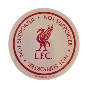 Liverpool FC No 1 Round Car Window Sticker
