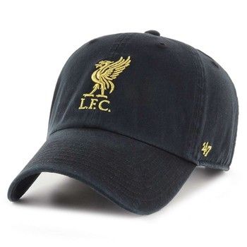 Liverpool FC 47 Dual Brand Clean Up Black Metallic Cap