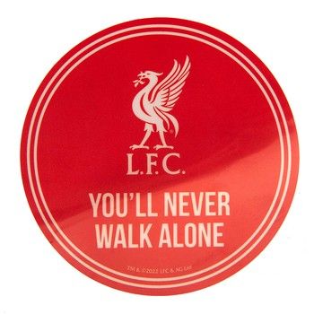 Liverpool FC Red YNWA Round Car Window Sticker