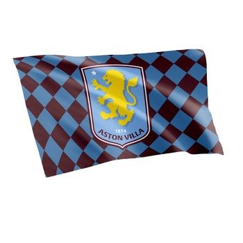 Aston Villa FC 5x3 Flag - Checked