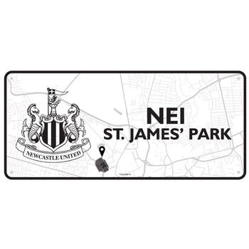 Newcastle United FC On Route To Stadium Sign
