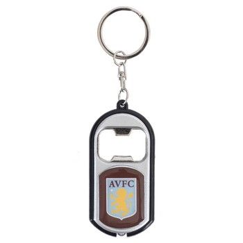 Aston Villa FC Bottle Opener Keyring With Torch