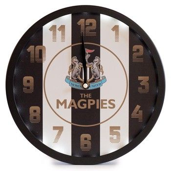 Newcastle United FC Metal LED Logo Clock