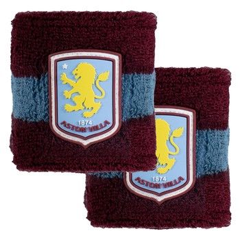 Aston Villa FC 2 Pack Sweatbands