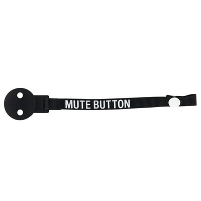 Mute Button Pacifier Clips