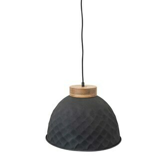 Lamp-Metal & Mango Wood Pendant