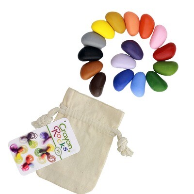 Crayon Rocks - 16 Colors in a Muslin Bag