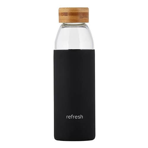 Refresh Gls Bottle Bamboo Lid
