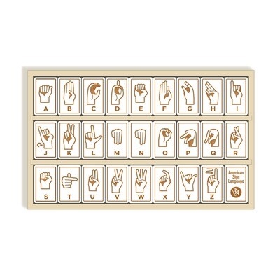 Sign Language Alphabet Tiles