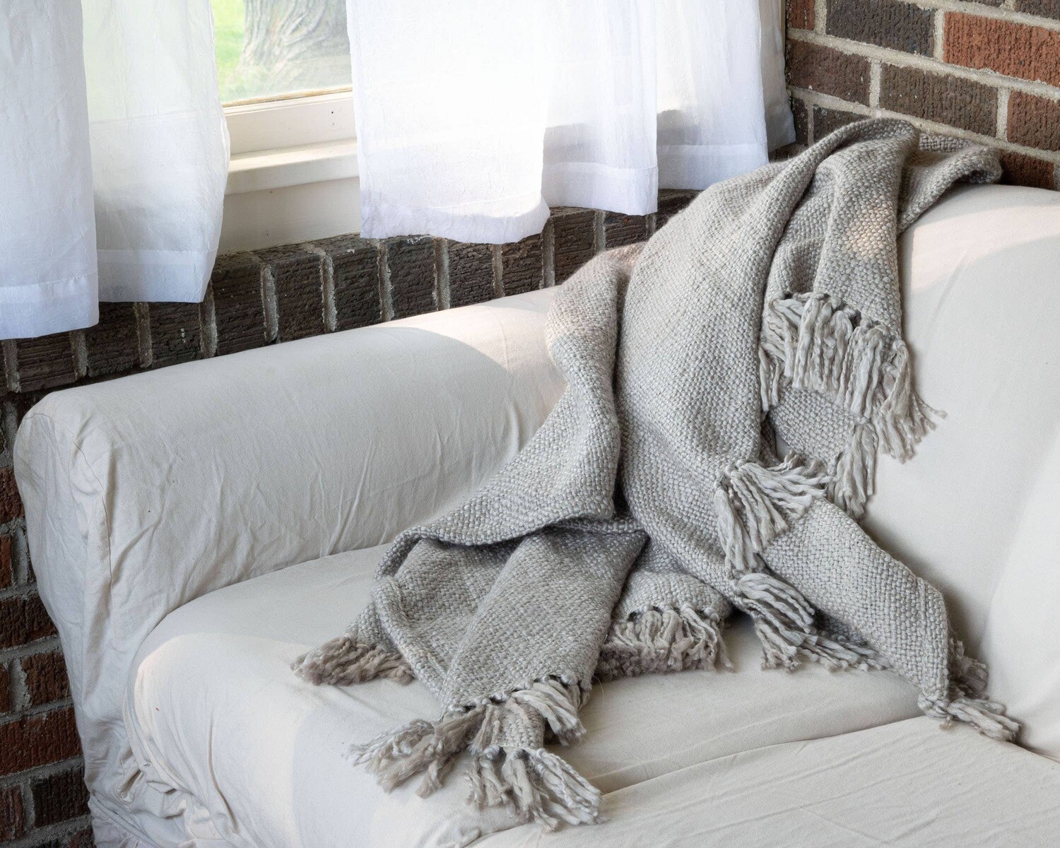Throw - Hand Woven Maya Gray