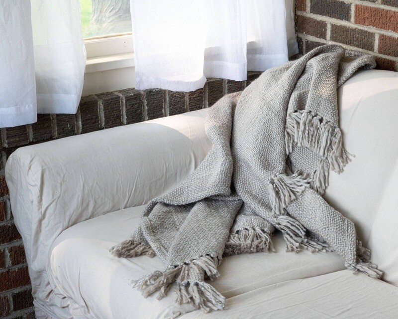 Throw - Hand Woven Maya Gray