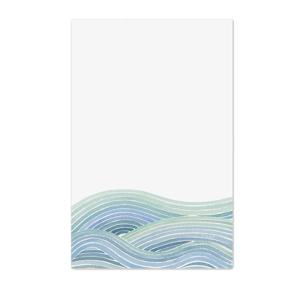 Waves Notepad 8.5x5.5