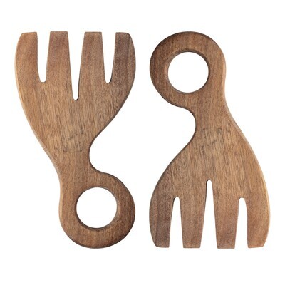 Salad Servers = Acacia Wood