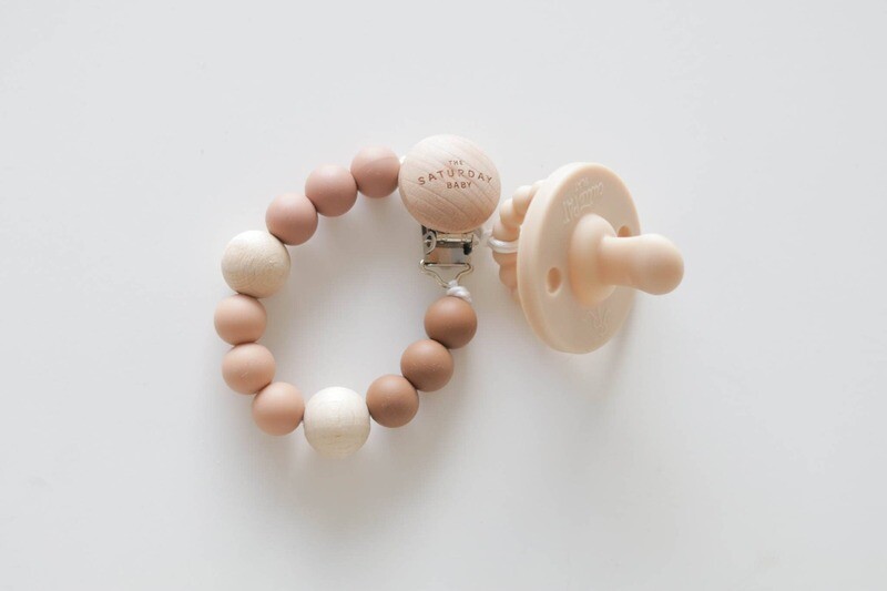 The Saturday Baby Pacifier Clips
