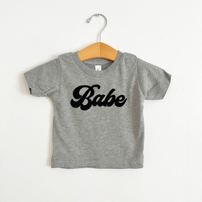 Babe - Grey Kids Tee